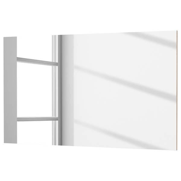 Halmeubelset Libbiano Plus 2-dlg. hoekig kasjmierkleurig/Navarra eikenhouten look - Diepte: 38 cm