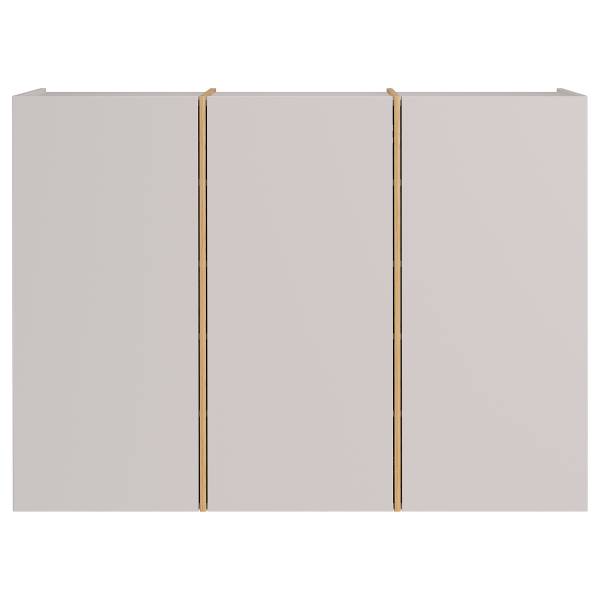 Halmeubelset Libbiano Plus 2-dlg. hoekig kasjmierkleurig/Navarra eikenhouten look - Diepte: 38 cm