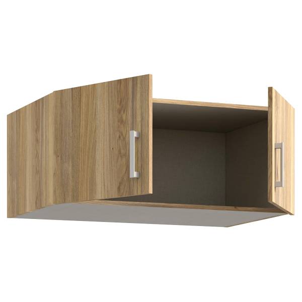 Opzetkast Loron Mauvella eikenhouten look - Breedte: 89 cm