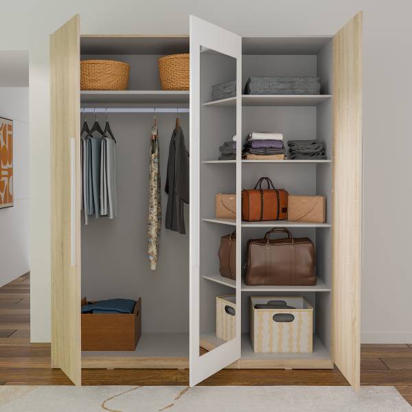 Armoire à portes battantes Heideck Imitation chêne de Sonoma