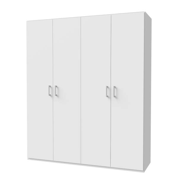 Drehtürenschrank Loron Weiß - Breite: 178 cm