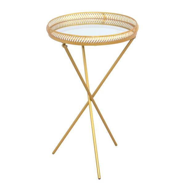 Tavolino Sambana B Specchio / metallo - Oro