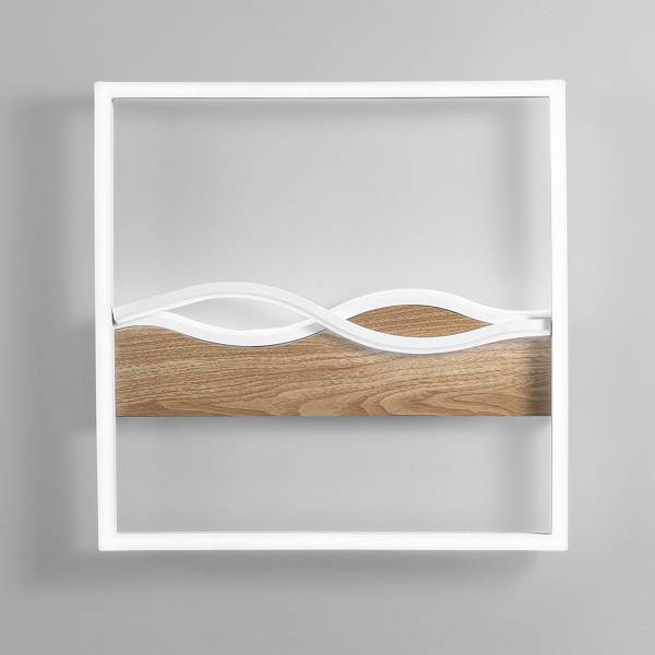 LED-Wandleuchte Hawaii Aluminium - 1-flammig - Weiß