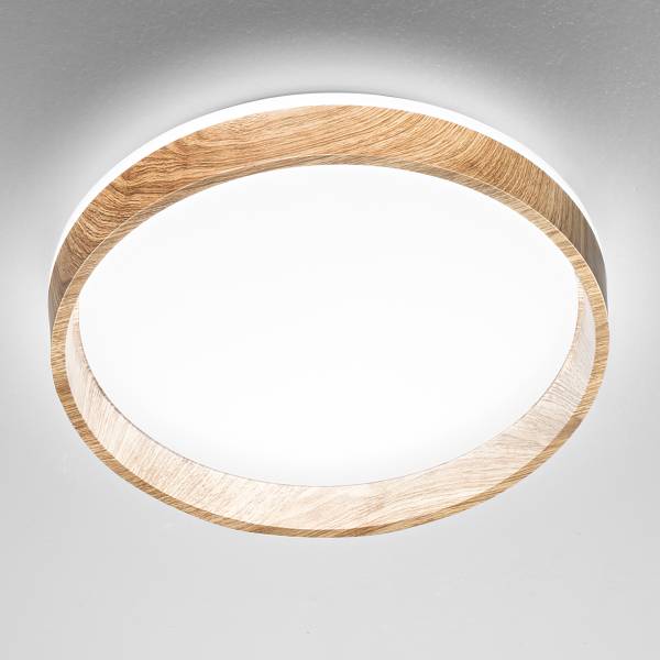 LED-Deckenleuchte Madera Aluminium - 1-flammig