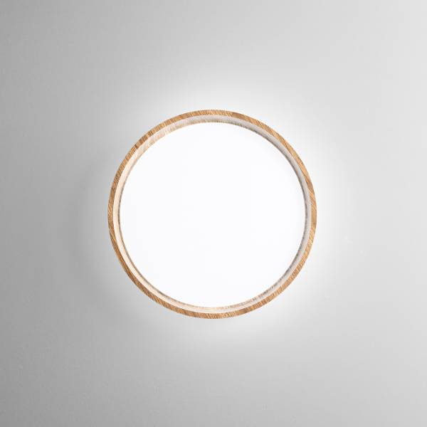 LED-Deckenleuchte Madera Aluminium - 1-flammig