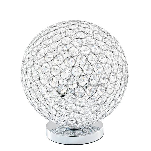 Tischleuchte Planet Kristallglas / Aluminium - 3-flammig