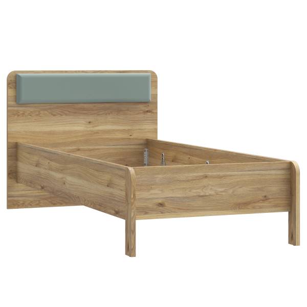 Letto singolo Zarmi Salvia / Effetto rovere