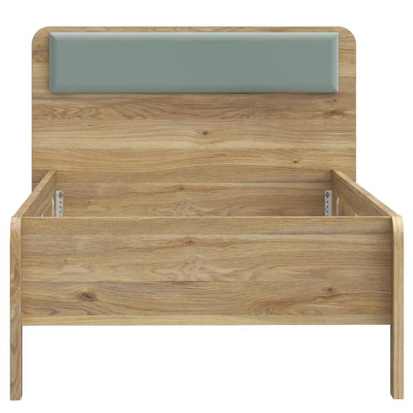 Letto singolo Zarmi Salvia / Effetto rovere