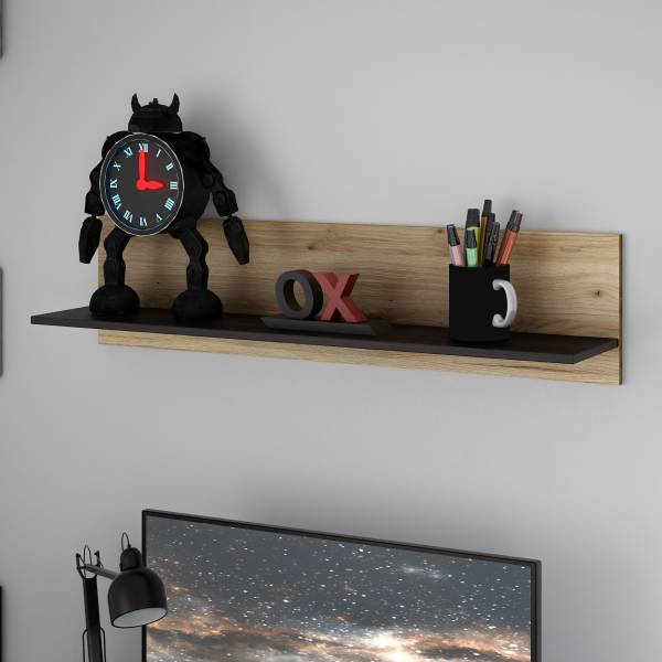 Mensola Rimak Effetto rovere nero / Effetto rovere