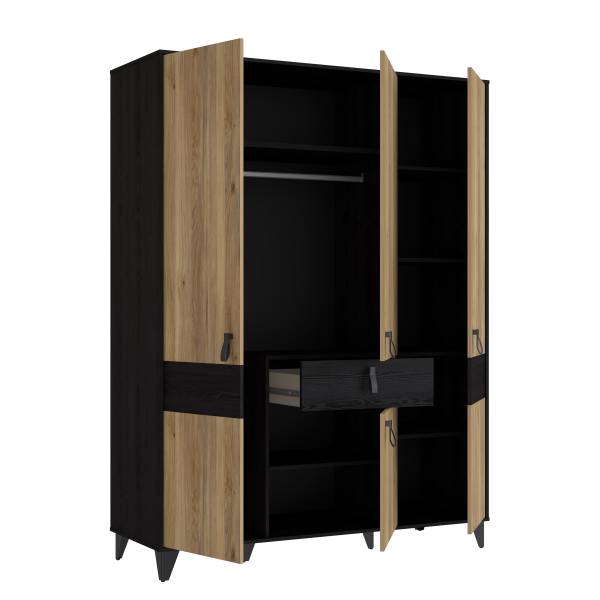 Armadio Rimak Effetto rovere nero / Effetto rovere