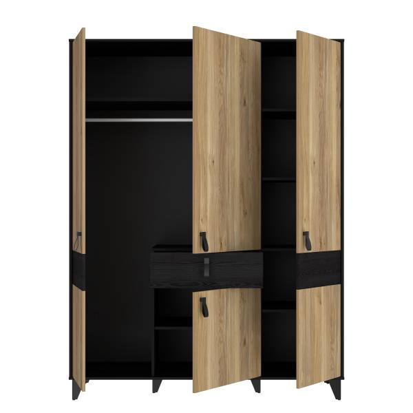 Armadio Rimak Effetto rovere nero / Effetto rovere