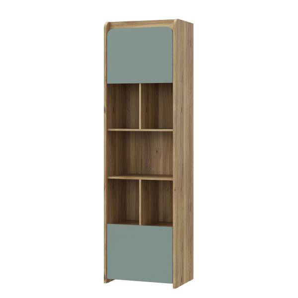 Scaffale Zarmi Salvia / Effetto rovere