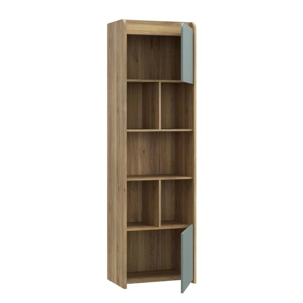 Scaffale Zarmi Salvia / Effetto rovere
