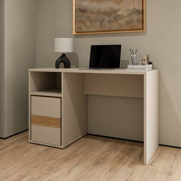 Scrivania Bayin Cashmere / Effetto rovere
