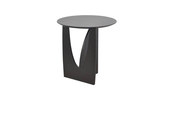 Furnierter Beistelltisch Rebrebti Eiche Schwarz