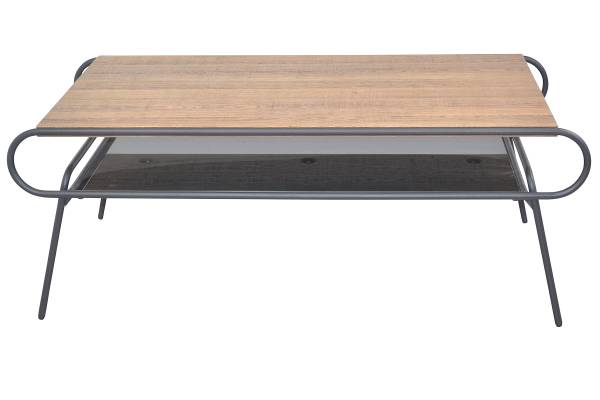 Salontafel Camafuma eikenhouten look/zwart