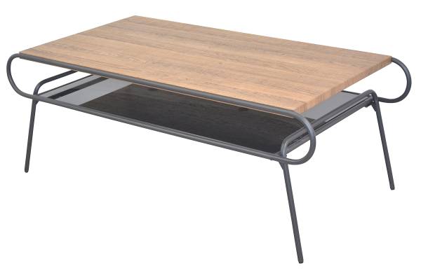 Salontafel Camafuma eikenhouten look/zwart