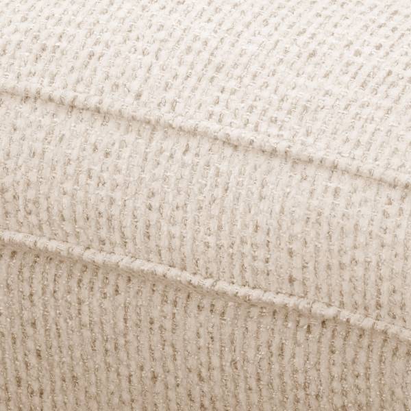 Ohrensessel COLMAR XL Strukturstoff Sidonia: Beige - Mit Hocker