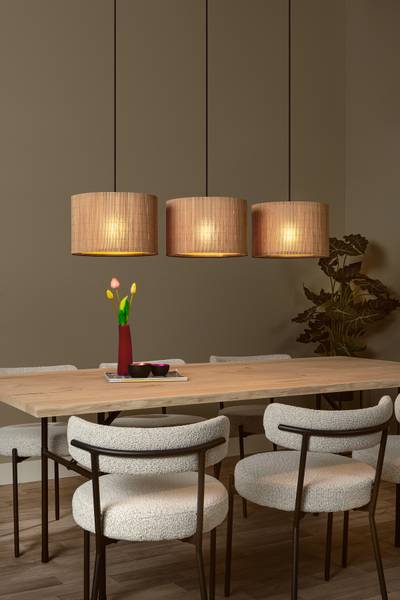 Pendelleuchte Magius Bambus - Braun - Flammenanzahl: 3