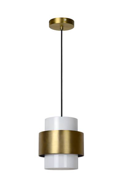 Pendelleuchte Firmin Opalglas - Gold - Durchmesser: 20 cm