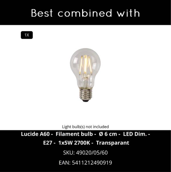 Pendelleuchte Firmin Opalglas - Gold - Durchmesser: 20 cm