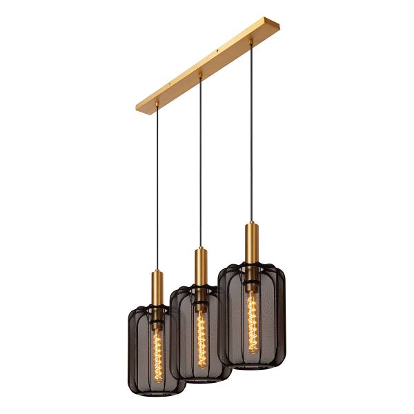 Pendelleuchte Corina Typ B Polyester - Schwarz