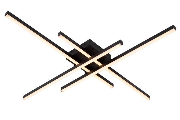 LED-plafondlamp Novak ijzer - zwart