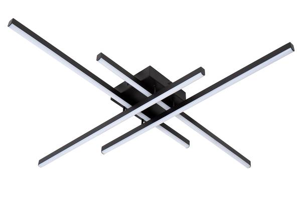 LED-plafondlamp Novak ijzer - zwart