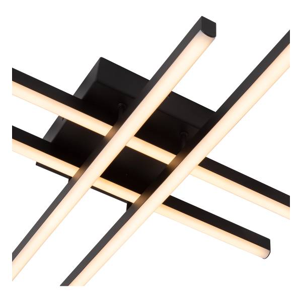 LED-plafondlamp Novak ijzer - zwart