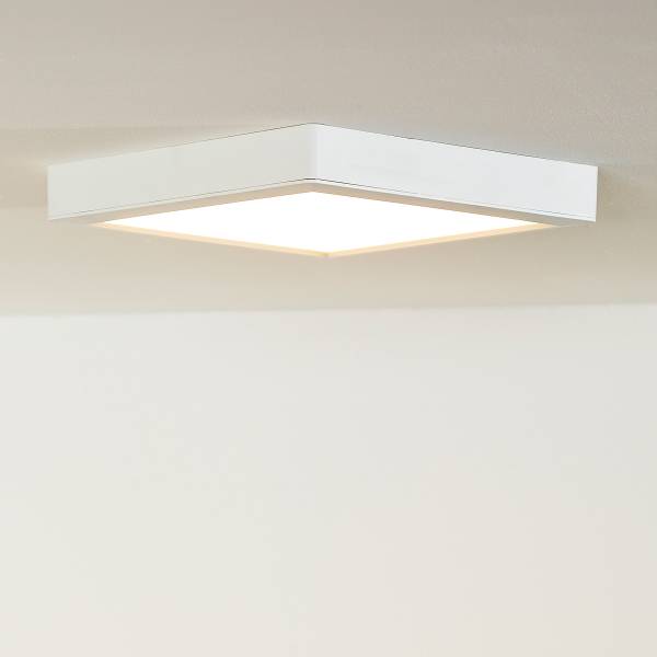 LED-plafondlamp Tendo aluminium - wit