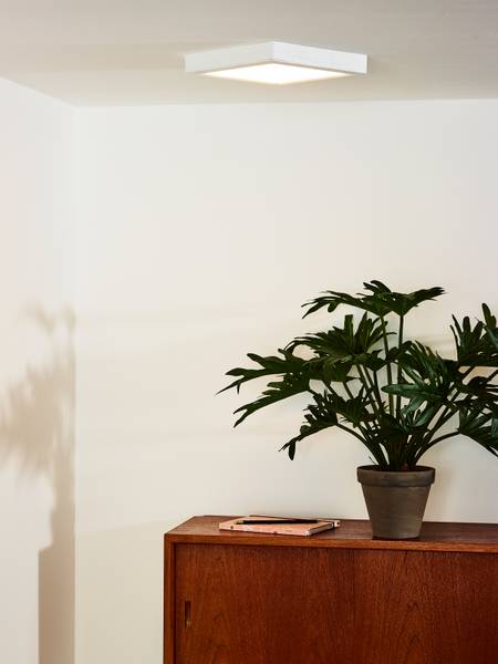 LED-plafondlamp Tendo aluminium - wit