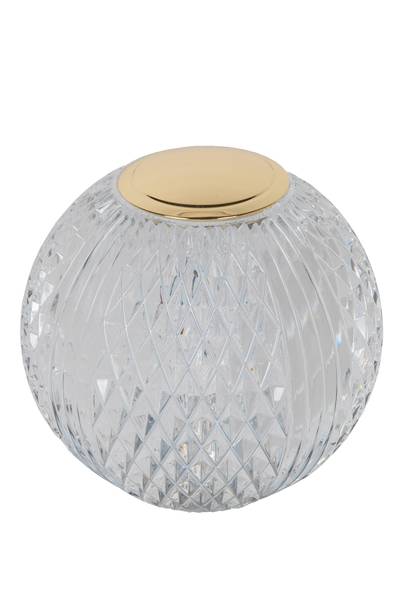 Akku-Tischleuchte Cintra Typ A Acrylglas - Transparent - Durchmesser: 9 cm