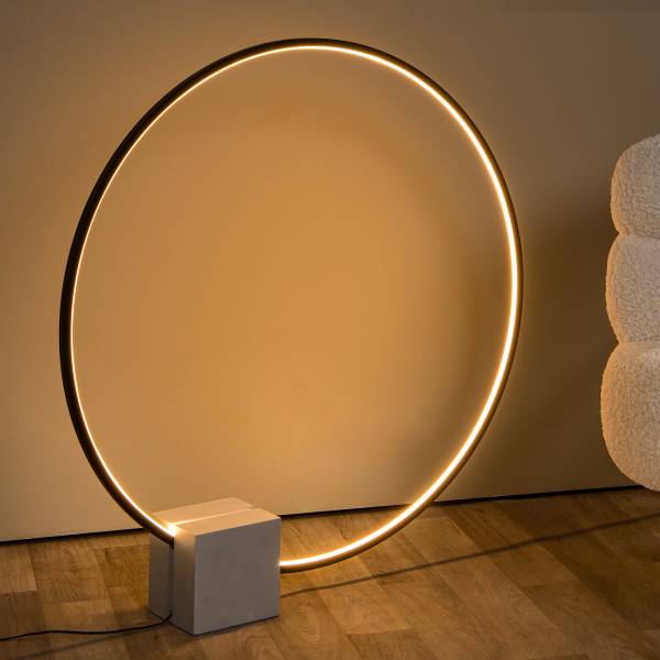 LED-Tischleuchte Cirkelis Aluminium - Schwarz