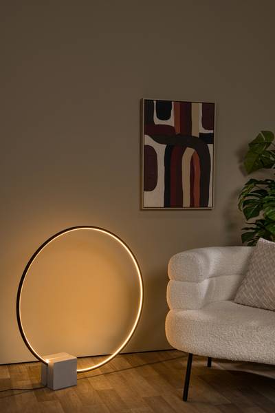 LED-Tischleuchte Cirkelis Aluminium - Schwarz