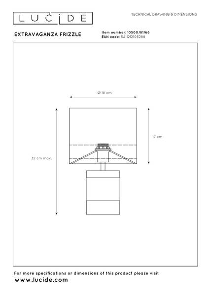 Tischleuchte Extravaganza Frizzle Eisen - Rosa