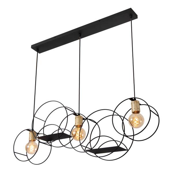 Pendelleuchte Circle Eisen - Schwarz