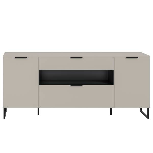Sideboard Quario Kaschmir / Schwarz
