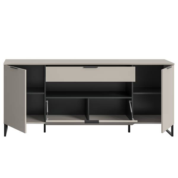 Sideboard Quario Kaschmir / Schwarz