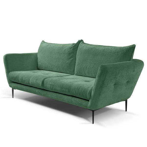 3-Sitzer Sofa Tahum Chenille Aponi: Smaragdgrün