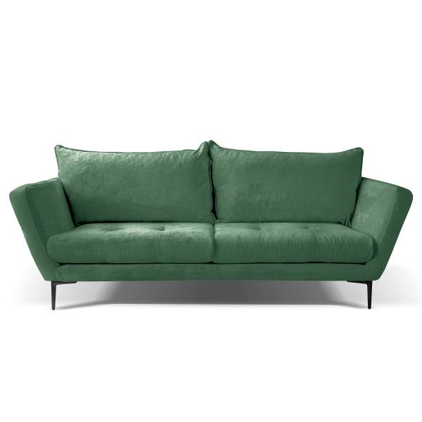 3-Sitzer Sofa Tahum Chenille Aponi: Smaragdgrün