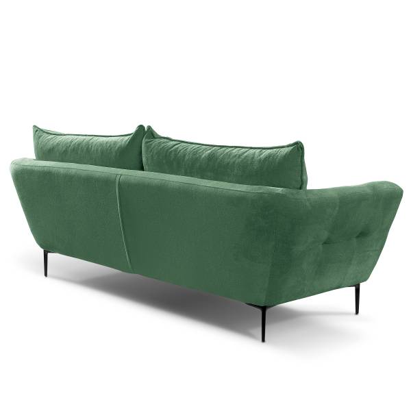 3-Sitzer Sofa Tahum Chenille Aponi: Smaragdgrün