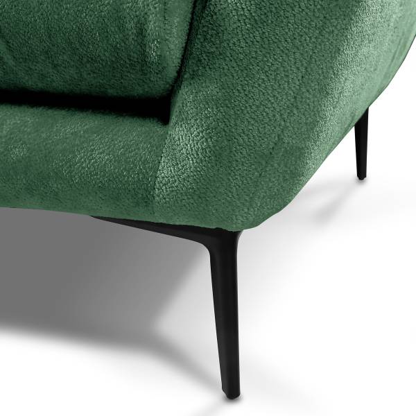 3-Sitzer Sofa Tahum Chenille Aponi: Smaragdgrün