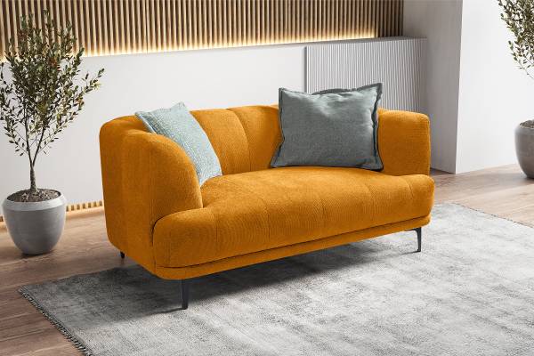 2-Sitzer Sofa Colel Chenille Gelia: Goldgelb