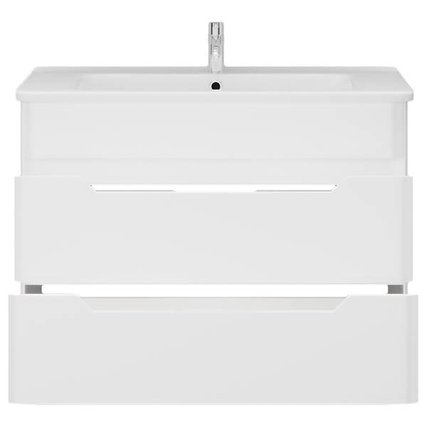 Wastafel Pajorok 80 cm hoogglans wit