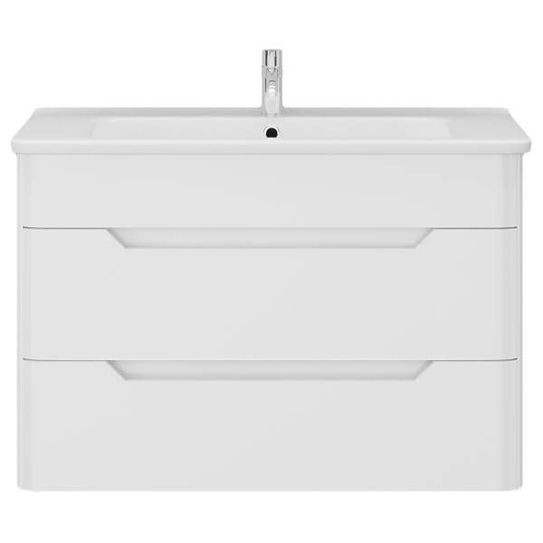 Wastafel Pajorok 80 cm hoogglans wit