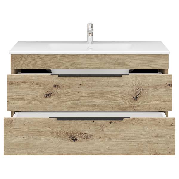 Meuble vasque Tardona 80cm Imitation chêne artisan