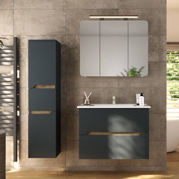 Armoire de toilette éclairée Kismacs Blanc