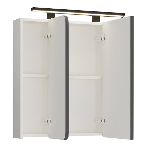 Armoire de toilette éclairée Kismacs Blanc