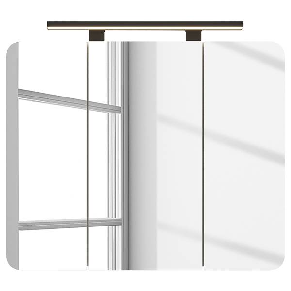 Armoire de toilette éclairée Kismacs Blanc