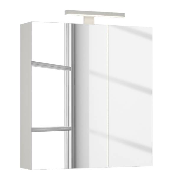 Spiegelkast met verlichting Boncsos wit